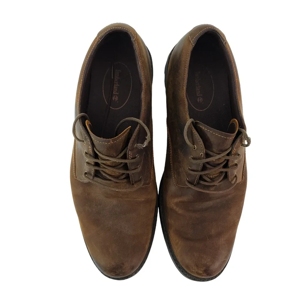 Timberland Brown Stormbuck Waterproof‎ Plain Toe Oxford Brown Size 10.5M 78533